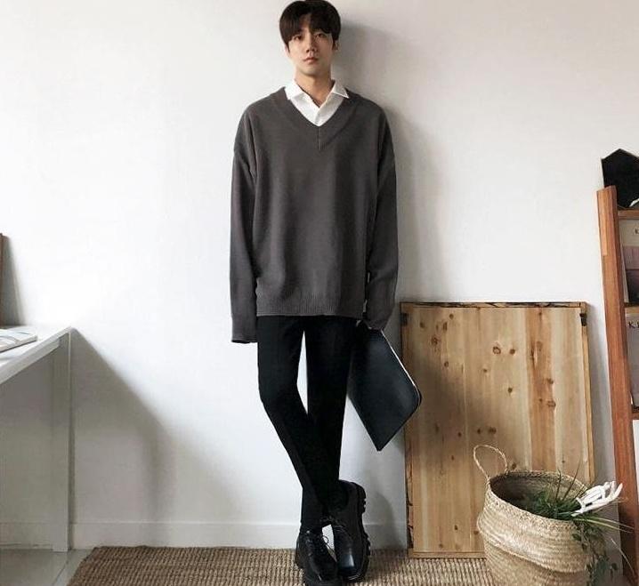 Cozy Vneck Knit Sweater