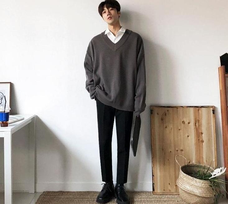 Cozy Vneck Knit Sweater