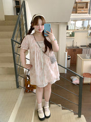 Plus Size Summer Vacation Short Sleeve Dress