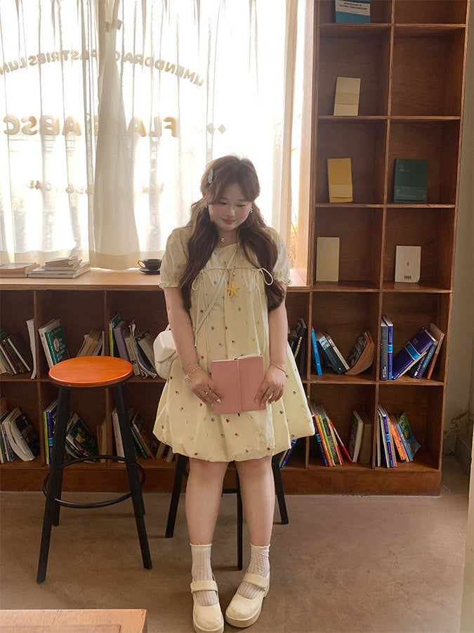 Custom Short Sleeve Loose Summer Dress
