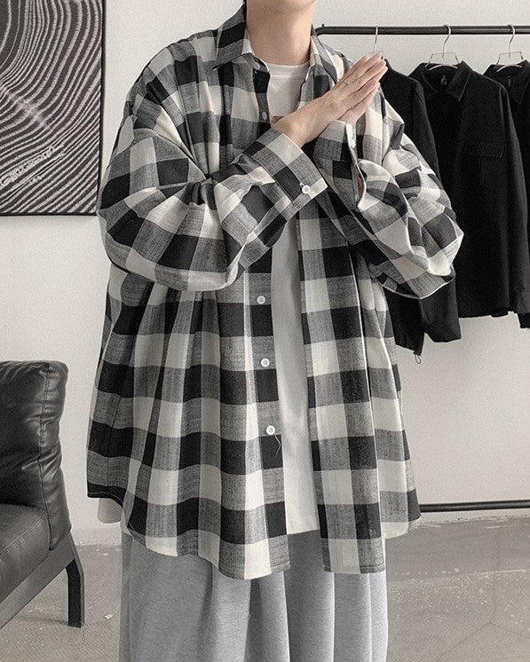 Black And White Plaid Shirt