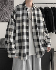 Black And White Plaid Shirt