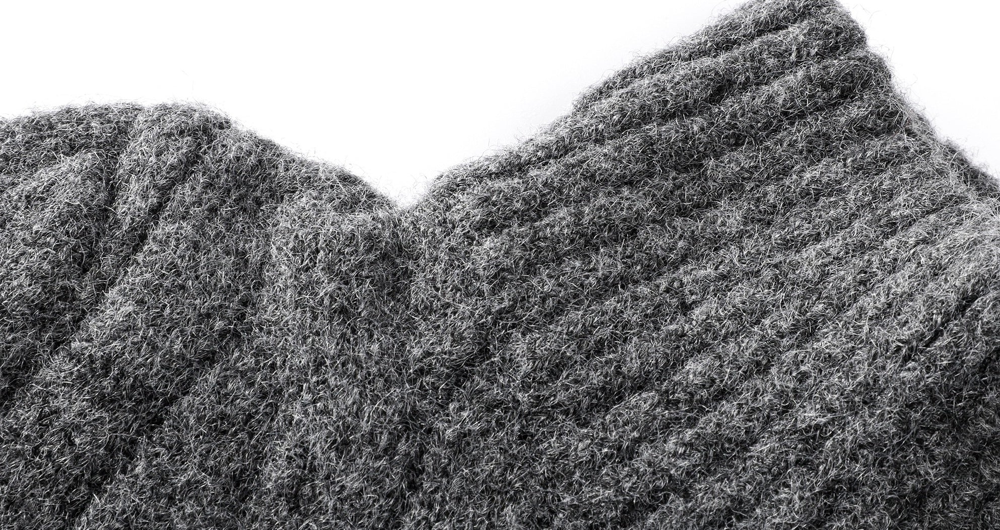 Dark Grey Zip-Up Knit Cardigan