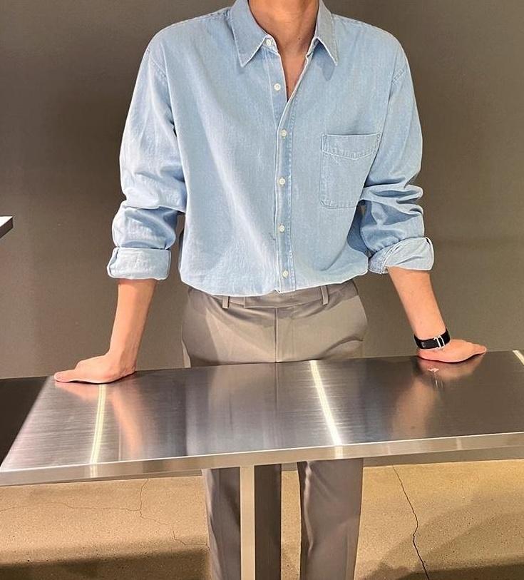 Denim Workwear Shirt Jacket