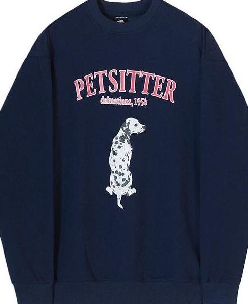 Dog Print Casual Pullover Sweater