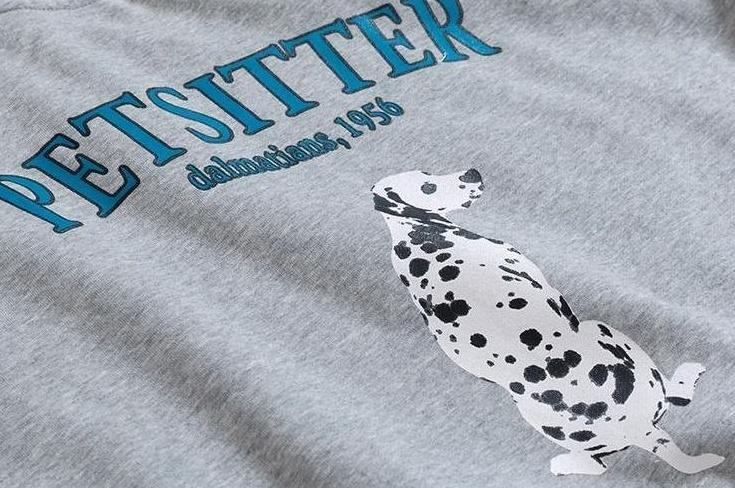 Dog Print Casual Pullover Sweater