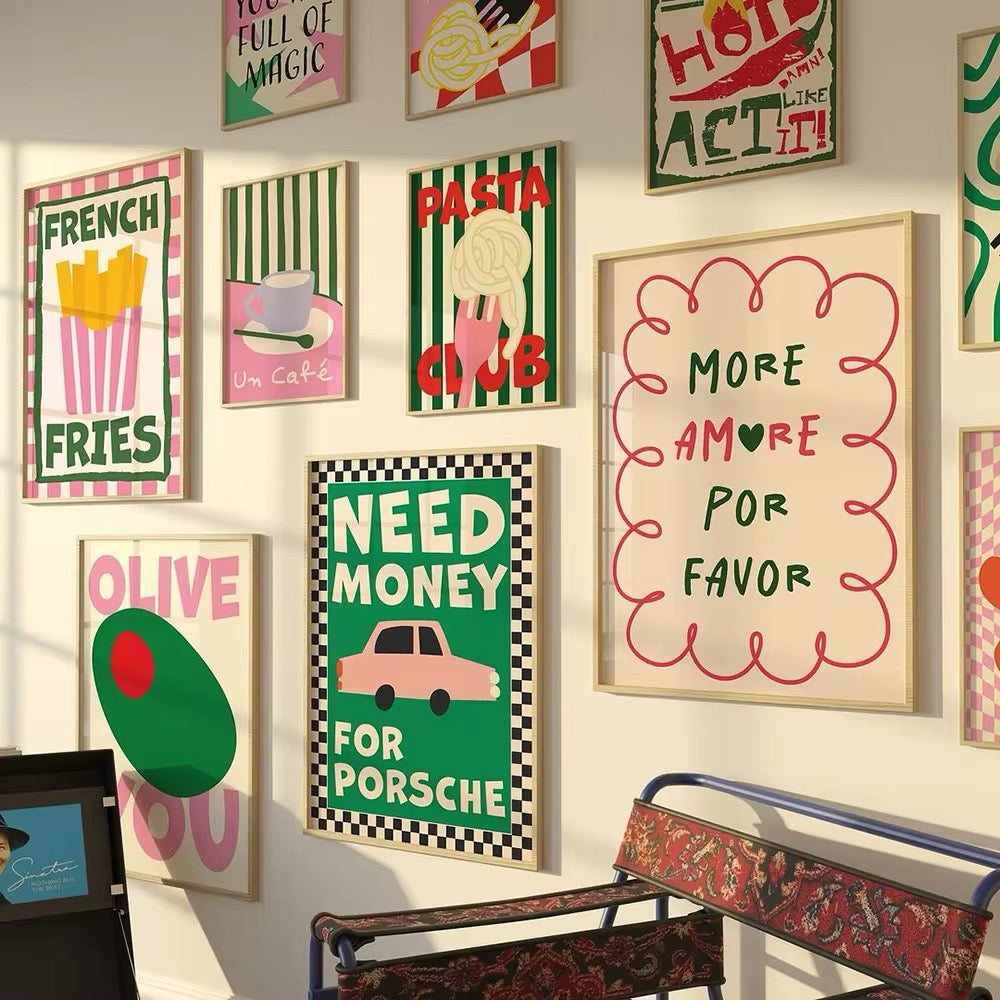 Colorful Food Poster