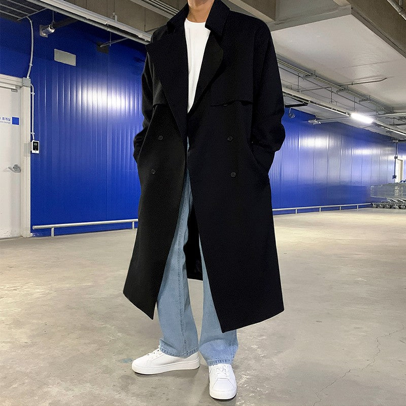 Doublebreasted Long Trench Coat