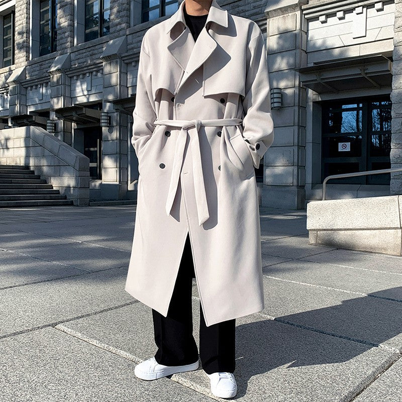 Doublebreasted Long Trench Coat