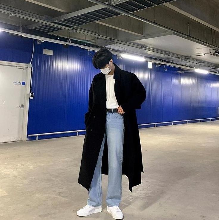 Doublebreasted Long Trench Coat