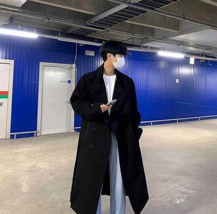 Doublebreasted Long Trench Coat