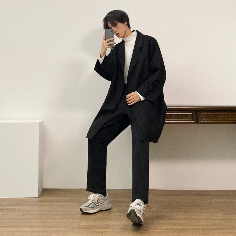 Doublefaced Coat With Nobuckle Design