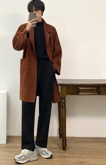 Doublefaced Coat With Nobuckle Design
