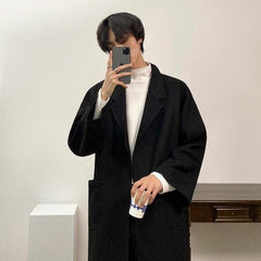 Doublefaced Coat With Nobuckle Design