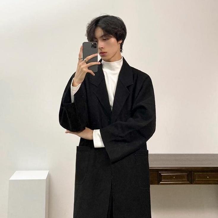 Doublefaced Coat With Nobuckle Design