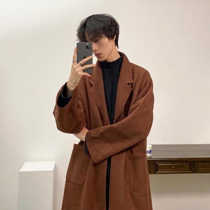 Doublefaced Coat With Nobuckle Design
