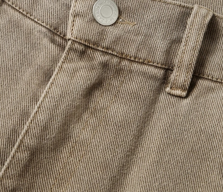 Brown Multi-Pocket Cargo Jeans