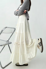 Elegant Bow A Line Cake Skirt Summer