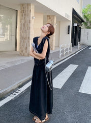 Elegant French Style Sleeveless Skirt Set