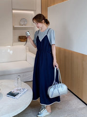 Elegant Layered Design Sleeveless A Line Dress