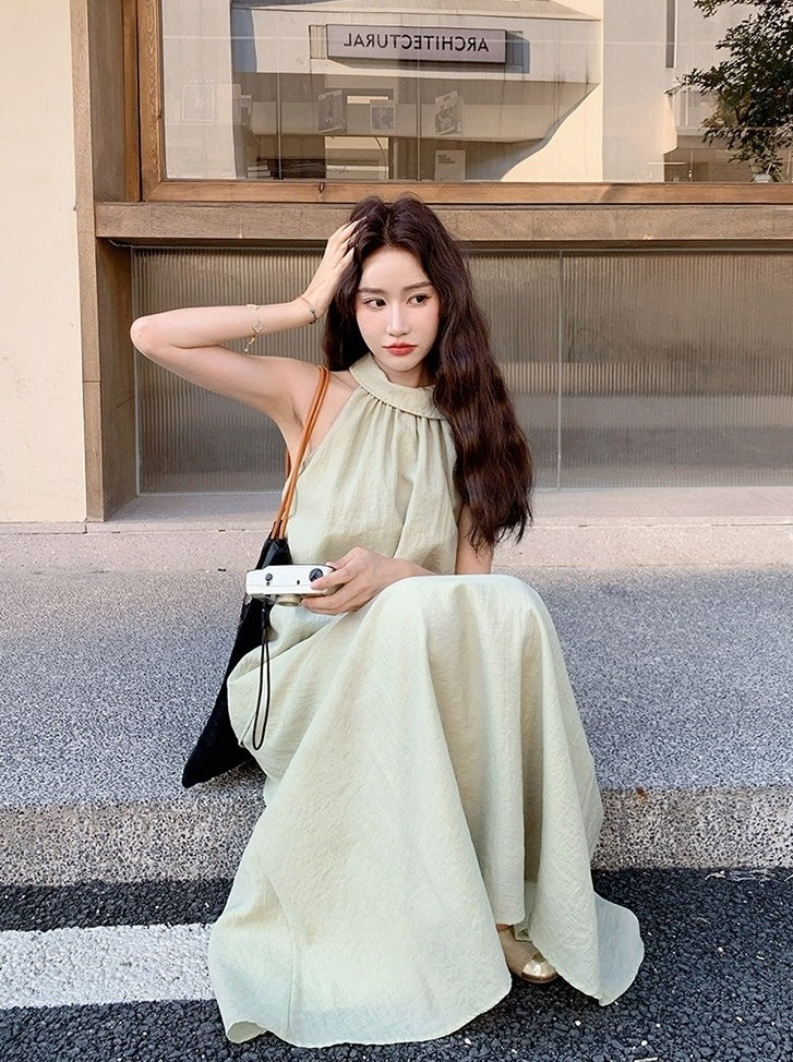 Elegant Off Shoulder Halter Top And Skirt Set