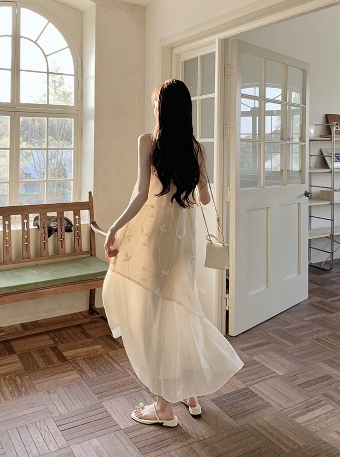 Elegant Off Shoulder Halter Vacation Maxi Dress