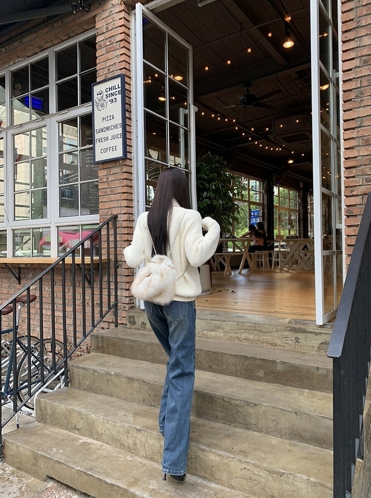 Elegant Relaxed Long Sleeve Knit Sweater Top