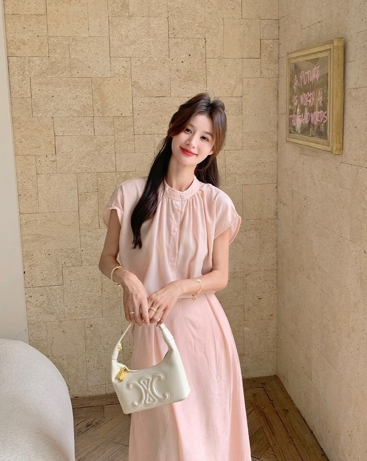 Elegant Relaxed Style Shirt And Skirt Set