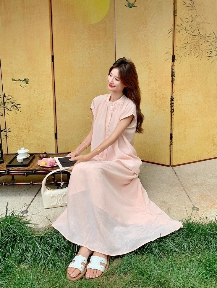 Elegant Relaxed Style Shirt And Skirt Set