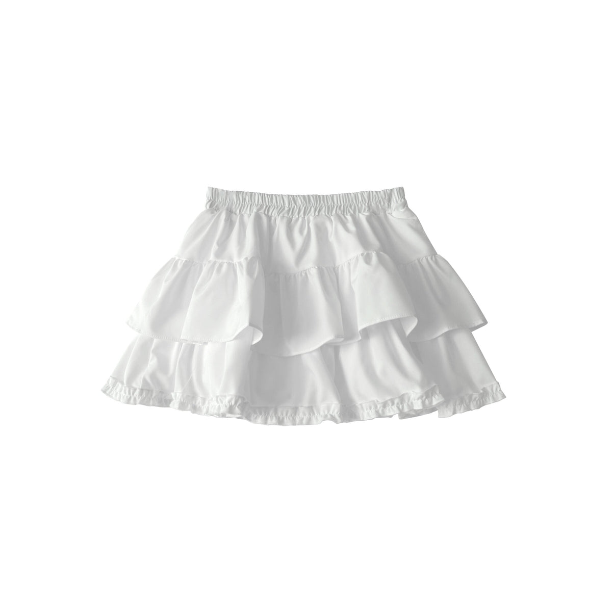 Elegant Ruffled Layered A Line Skirt