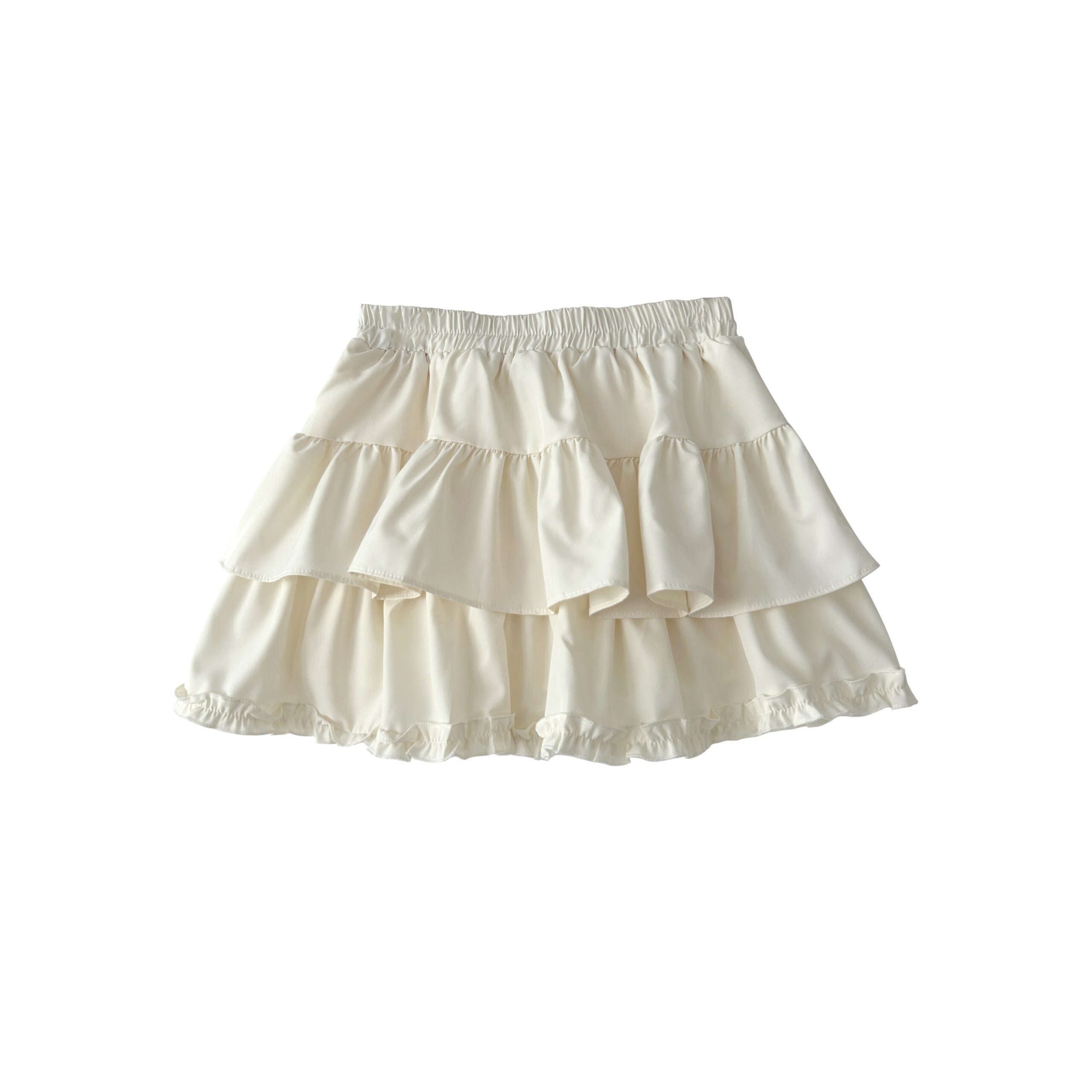 Elegant Ruffled Layered A Line Skirt