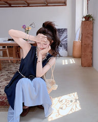 Elegant Sleeveless Midi Dress