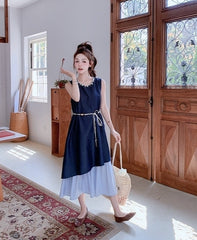 Elegant Sleeveless Midi Dress