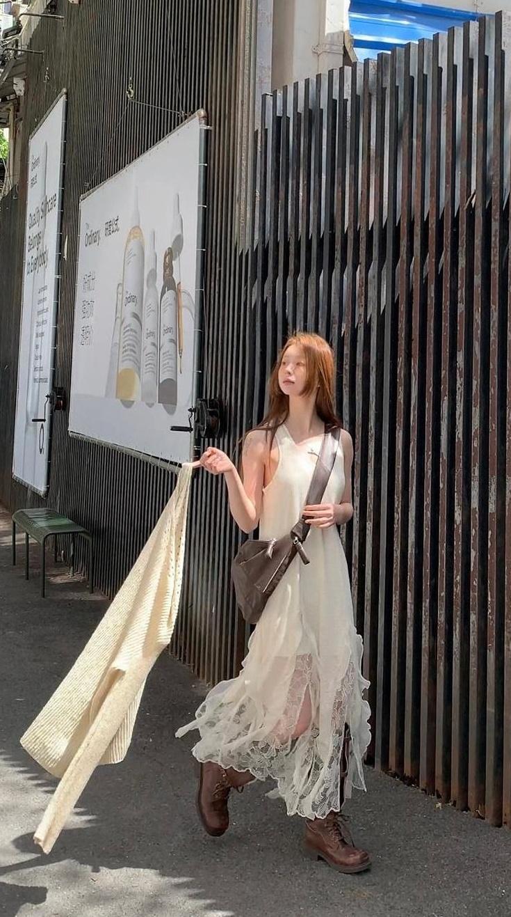 Elegant Summer French Style Maxi Dress