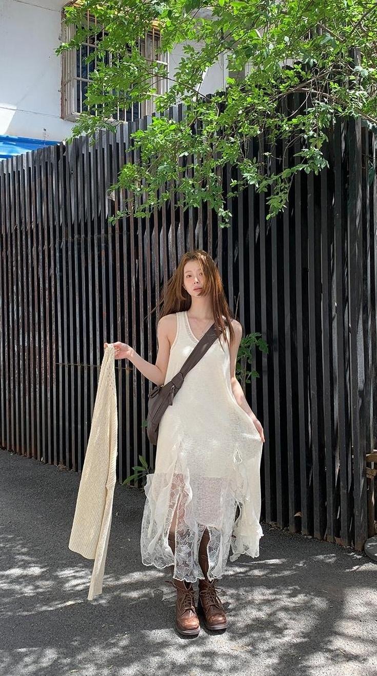 Elegant Summer French Style Maxi Dress