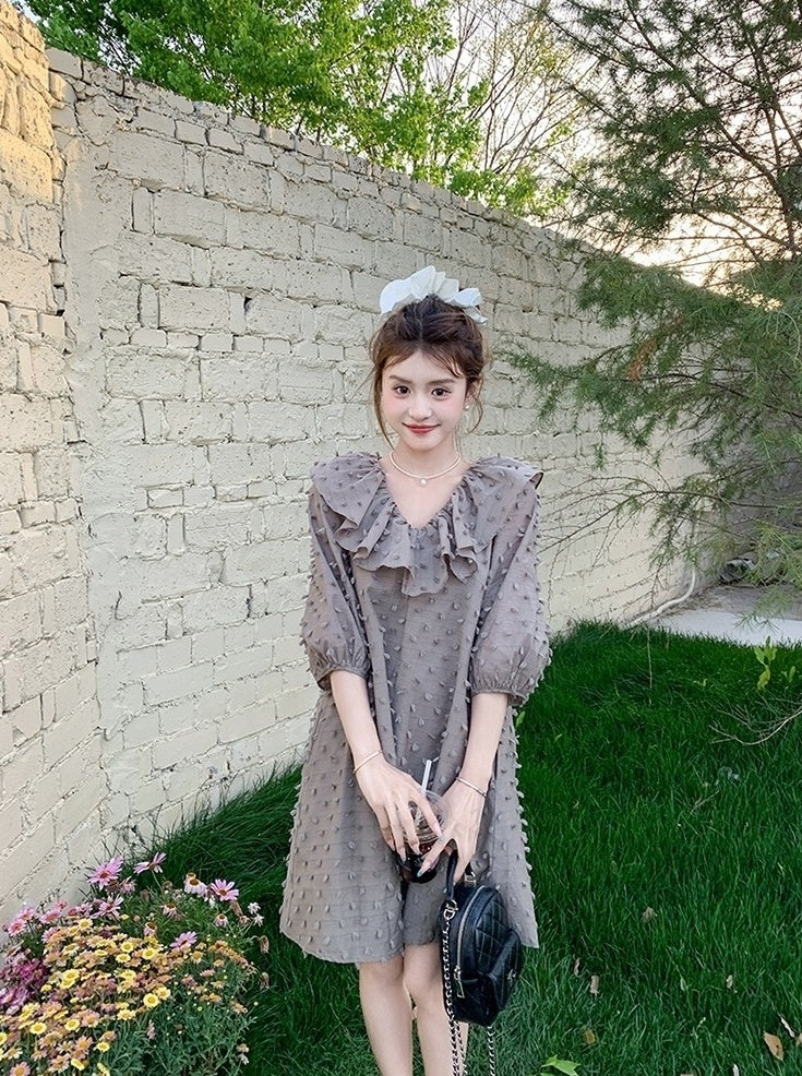 Elegant Summer Ruffle Hem Dress