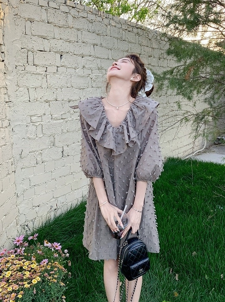 Elegant Summer Ruffle Hem Dress