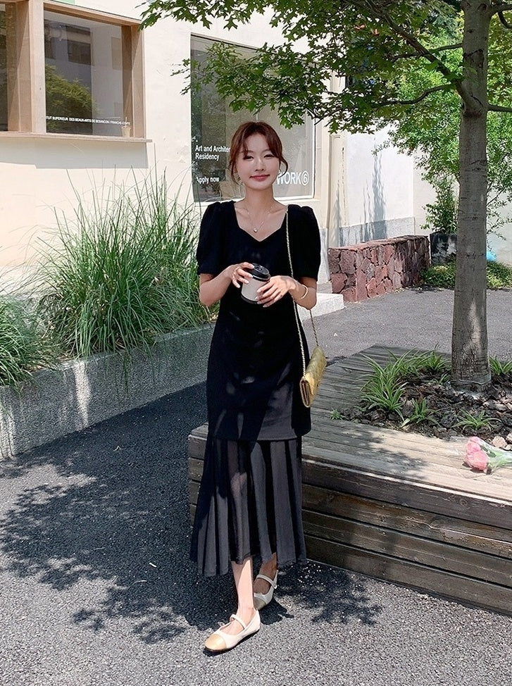 Elegant Vintage Patchwork Maxi Dress Summer Style