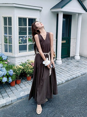 Elegant Vintage Style Waist Dress Summer Collection