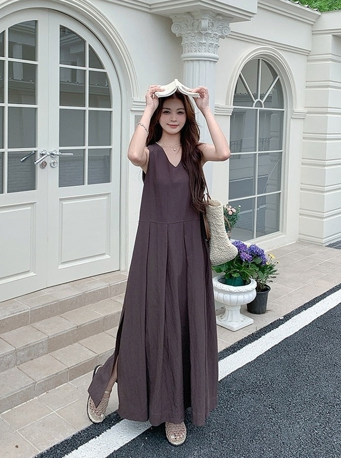 Elegant Vintage Style Waist Dress Summer Collection