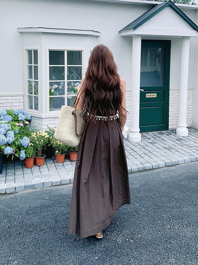 Elegant Vintage Style Waist Dress Summer Collection