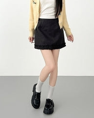 Elegant Blend Patchwork A Line Skirt