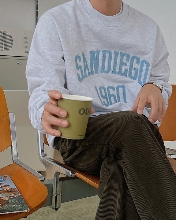 Embroidered Pullover Sweatshirt
