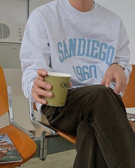 Embroidered Pullover Sweatshirt