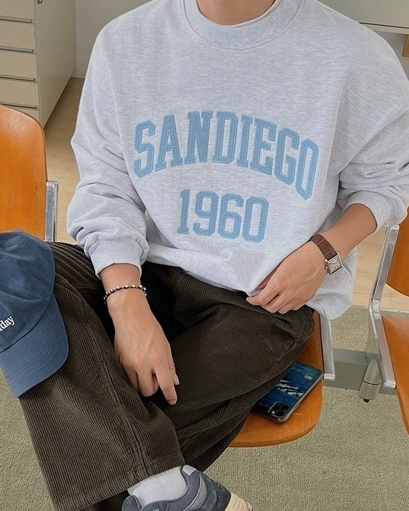 Embroidered Pullover Sweatshirt