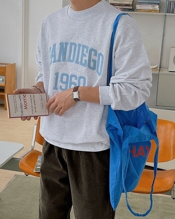 Embroidered Pullover Sweatshirt