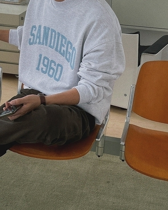 Embroidered Pullover Sweatshirt
