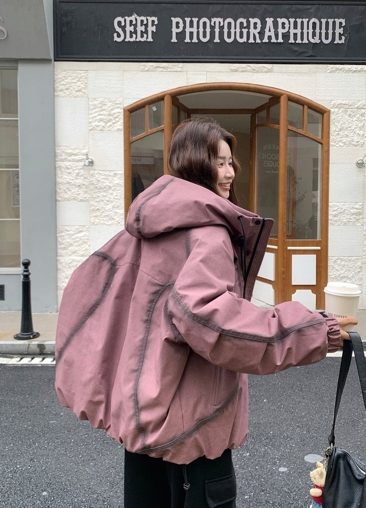 Hooded Puffer Jacket Winter Warm Parka