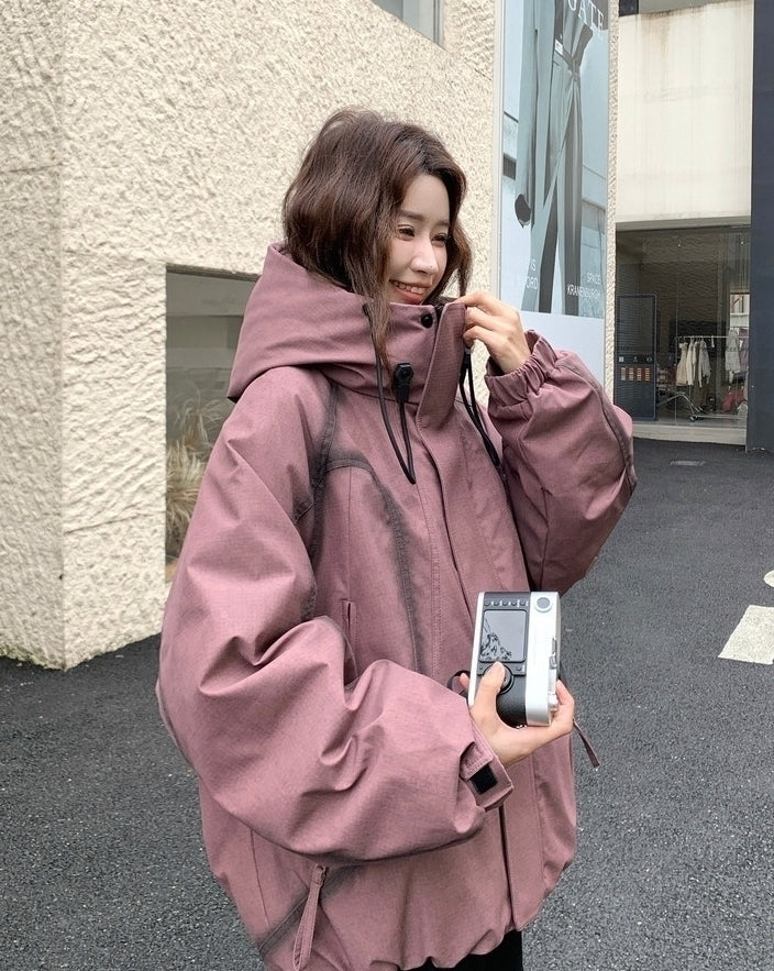 Hooded Puffer Jacket Winter Warm Parka