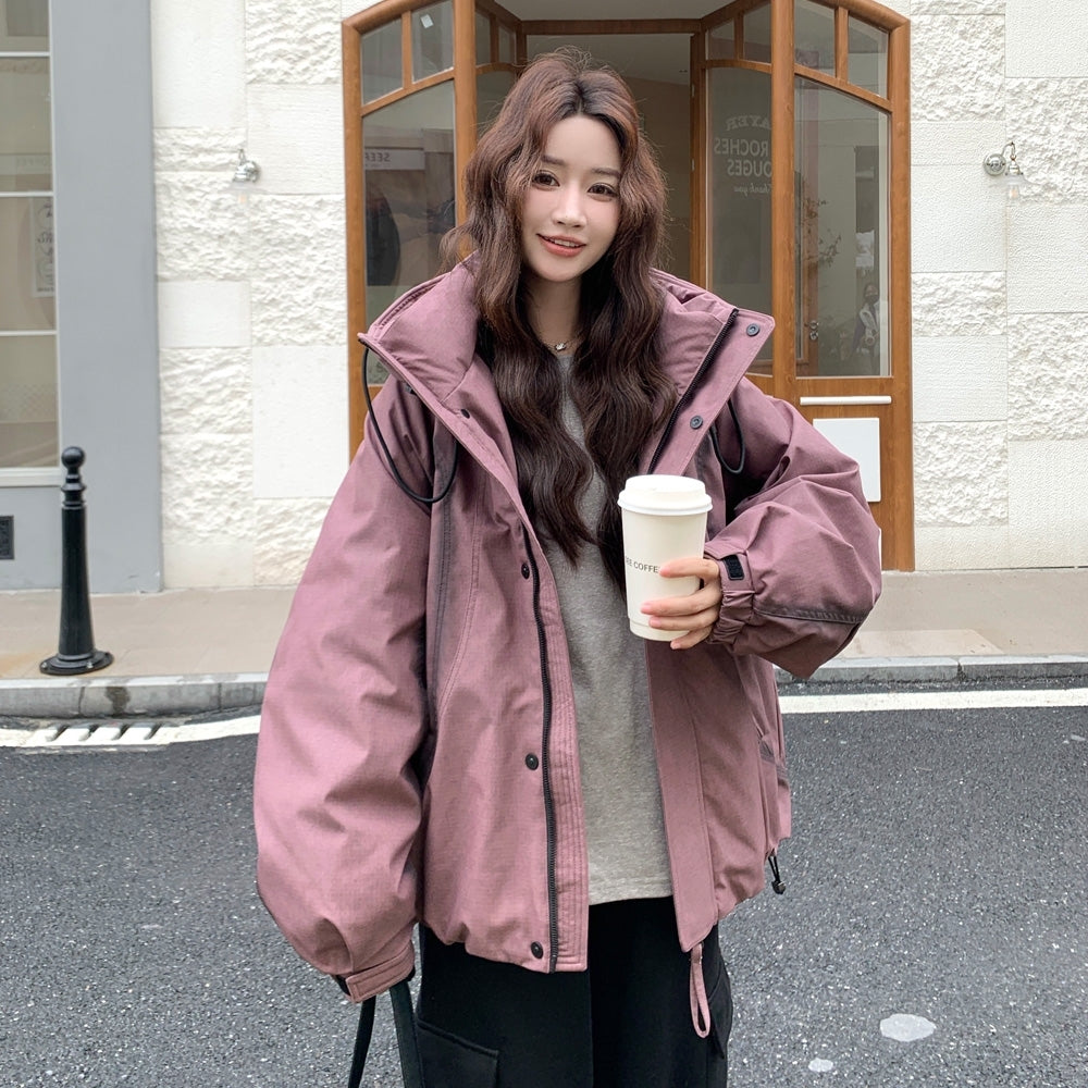 Hooded Puffer Jacket Winter Warm Parka